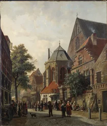 Una escena callejera holandesa, 1867