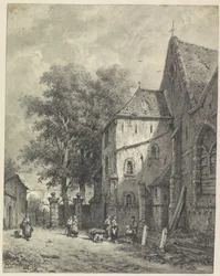 Vista junto a una iglesia
