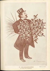 Fantasio, ca. 1912_4_1 - Ilustración de A Barrere (1874-1931): Esgrima - Rouzier Dorcieres