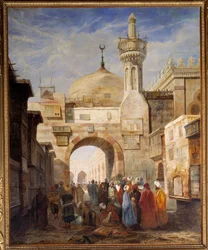 Vista de una mezquita en El Cairo