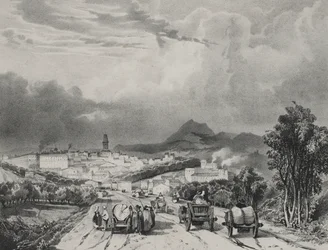 Vista general de Riom, Auvernia