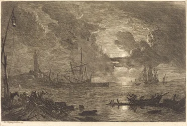 Puerto a la Luz de la Luna