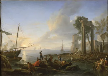 Marina al atardecer
