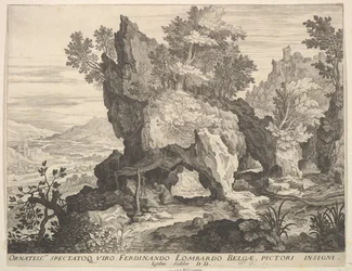 Paisaje rocoso con San Jerónimo