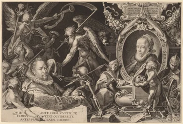 Bartholomaeus Spranger y su difunta esposa Christina Muller