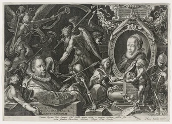 Bartholomaeus Spranger y su esposa, Christina Muller, 1600