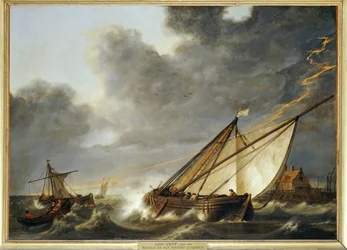 Barco en el estuario de Holland