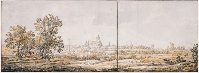 Vista de Arnhem desde el sur, c. 1645