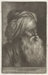 Busto de hombre con turbante