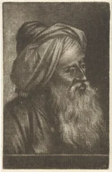Busto de hombre con turbante