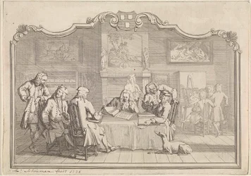 Gremio de San Lucas en Dordrecht, 1736