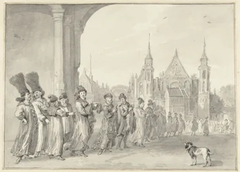 La embajada del Zar de Muscovia camino a la Asamblea de los Estados en La Haya, 4 de noviembre de 1631