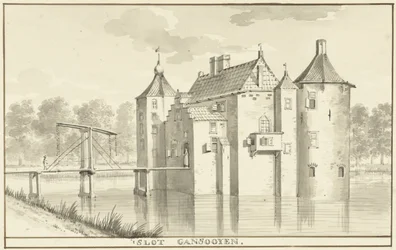 El castillo Gansoyen por Drongelen 