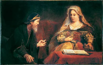 Esther y Mordejai (óleo sobre lienzo)