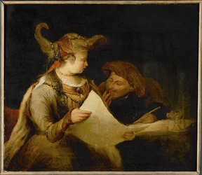 Esther y Mordejai (pintura sobre lienzo)