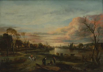 Paisaje al atardecer