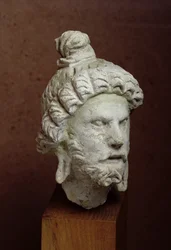 Cabeza de Brahma, Afganistán, siglo II-IV