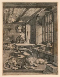 San Jerónimo en su estudio