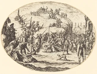 El pequeño transporte de la cruz