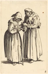 Dos mujeres mendigas