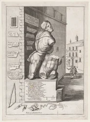 Estatua de Pasquín en la Casa del Cardenal Ursino, Publicado después de 1582