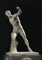 El gladiador Borghese, hallado en Anzio, Italia, hacia ...