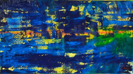 Flow 1, 2018 (óleo sobre lienzo)