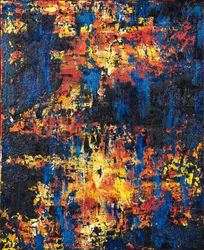 Resiliencia 1, 2019 (técnicas mixtas sobre lienzo)