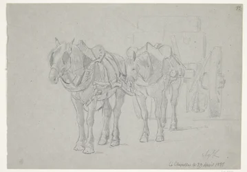 Carro tirado por dos caballos