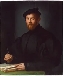 Retrato de un joven con un libro