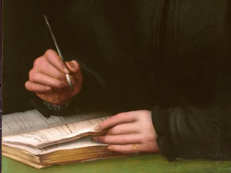 Retrato de un joven con un libro