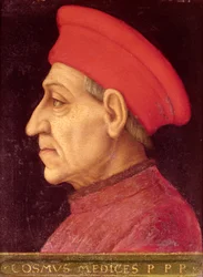 Retrato póstumo de Cosimo di Giovanni de Medici, c.1565-69
