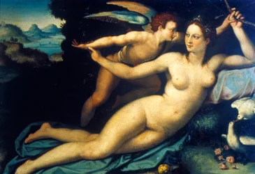 Venus y Cupido, mediados del siglo XVI