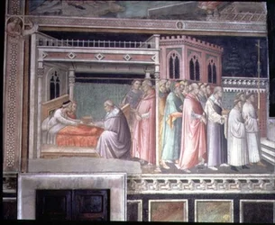 El milagro del cinturón sagrado (detalle)