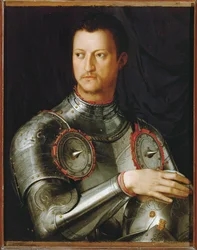 Grandduke Cosimo I Medici (pintura sobre madera)
