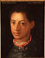 Retrato de Alejandro de Médici (Alejandro de Médici, llamado el Moro) (1510-1572), duque de Florencia, siglo XVI, dimensiones 15 x 12 cm, Palacio Medici Riccardi, Florencia