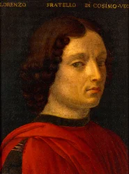 Retrato de Lorenzo de Medici el Viejo, por Agnolo Bronzino, circa 1565-1569