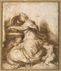 Madonna y Niño con San Juan, todos dormidos