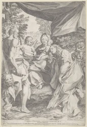 María con el Niño y San Jerónimo y María Magdalena