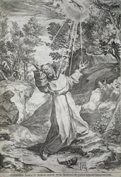 La estigmatización de San Francisco en el monte La Verna (1224)