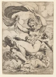 Venus (o Galatea) y Cupidos sostenidos por delfines