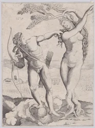 Apolo y Dafne, fechado 1518