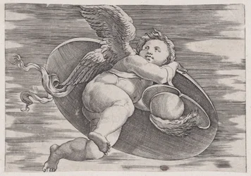 Eros Robando el Escudo del Hombre
