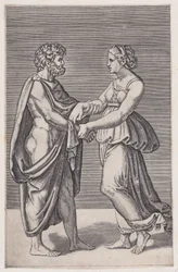 Hombre y Mujer Tomados de la Mano, 1516-17