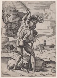 Hombre con una bandera, ca. 1514-36