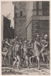 El emperador encontrando al guerrero, ca. 1516-17