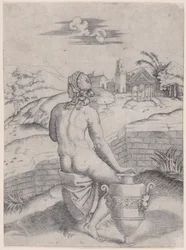 Mujer Sentada cerca de un Jarrón, ca. 1514-36