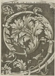 Ornamento de Follaje de Iglesia Romana Antigua