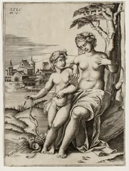 Venus herida por el dardo de Cupido