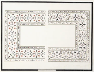 Especímenes de los mosaicos, de la tumba del emperador, c. 1815